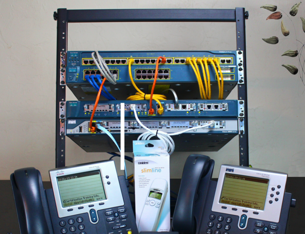 homemade lab voip testing phones network